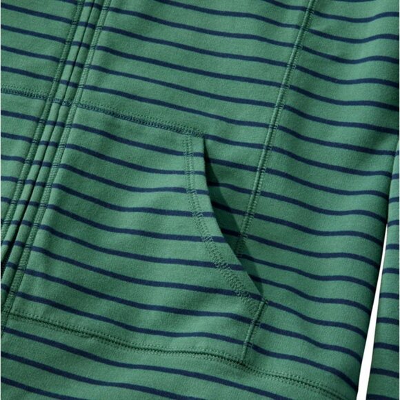 Women's Ultrasoft Full-Zip Mock-Neck Jacket Stripe in Purple and Blue - Picture 2 of 3